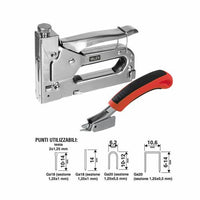 Puntatrice-chiodatrice-levapunti-graffettatrice manuale con punte e chiodi Valex.