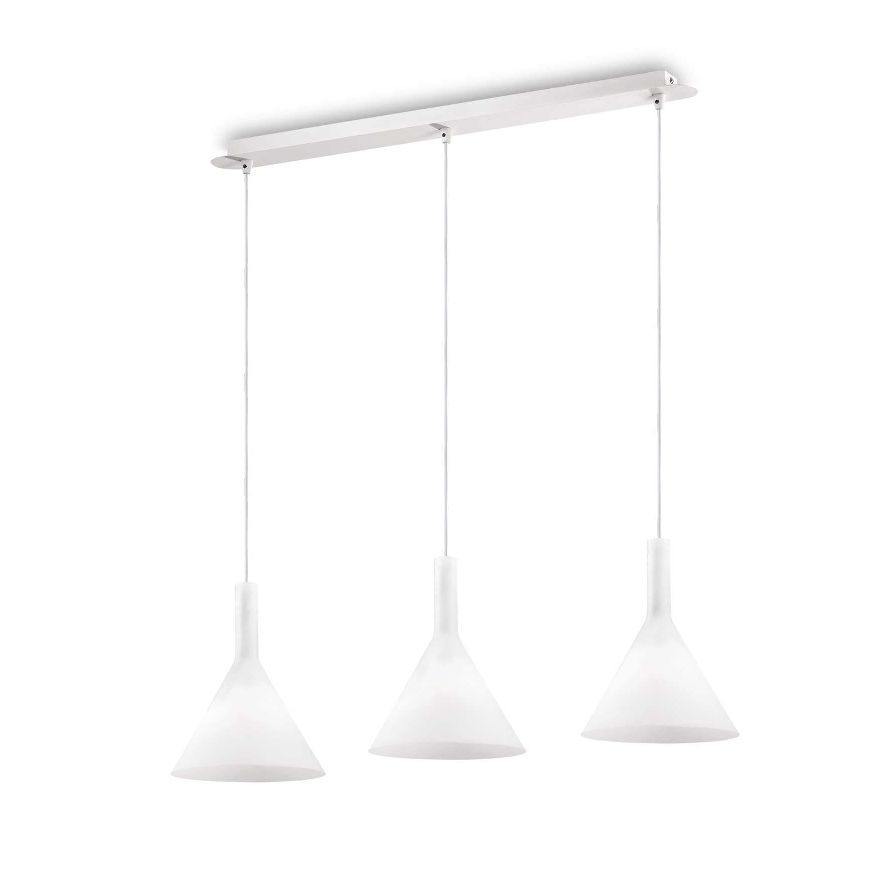 Lampada sospensione Cocktail SP3 Bianco - L820xH510-1250xP200mm