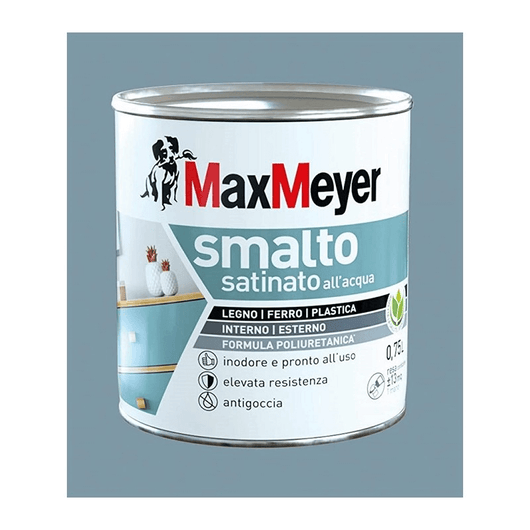 Smalto Satinato A Acqua Colore Denim 0,75Lt