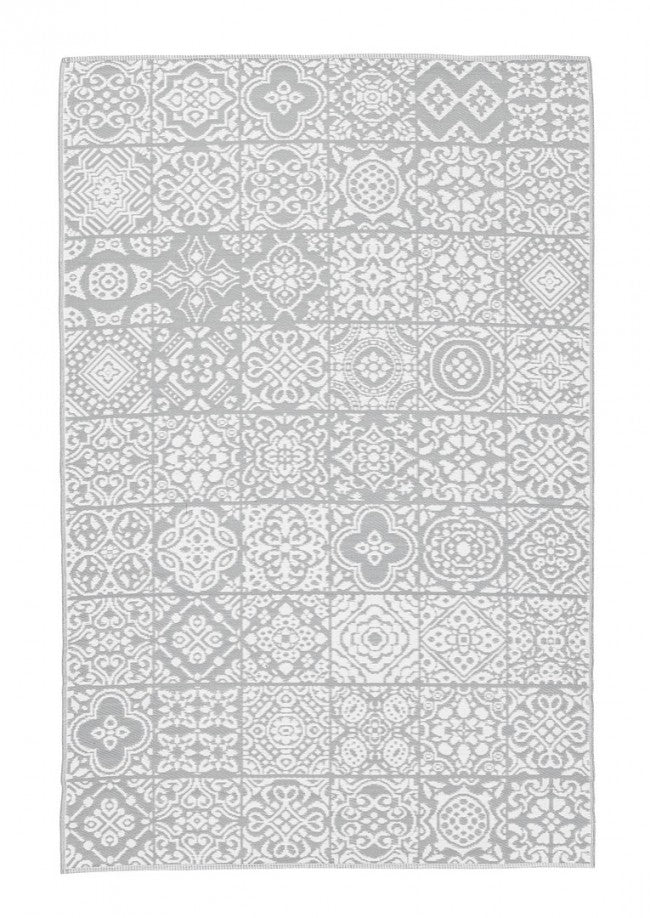 Tappeto Shiraz Bianco-Grigio 180X270