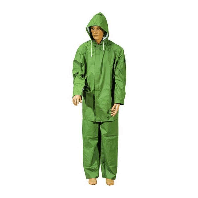 Impermeabile Giacca/Pantalone Pvc Telati Verde Taglia Xxl