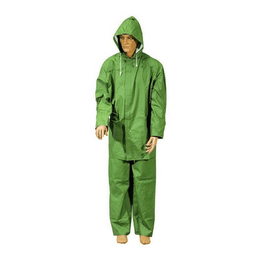 Impermeabile Giacca/Pantalone Pvc Telati Verde Taglia Xxl