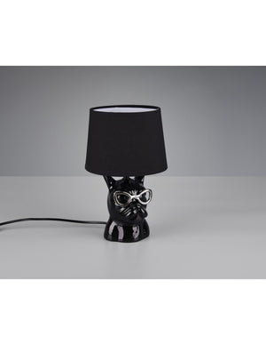 Lampada Da Tavolo Dosy Ceramica Nero Ø18 cm Trio Lighting