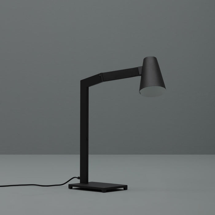 Lampada da tavolo con paralume in metallo nero 415x60,5h cm