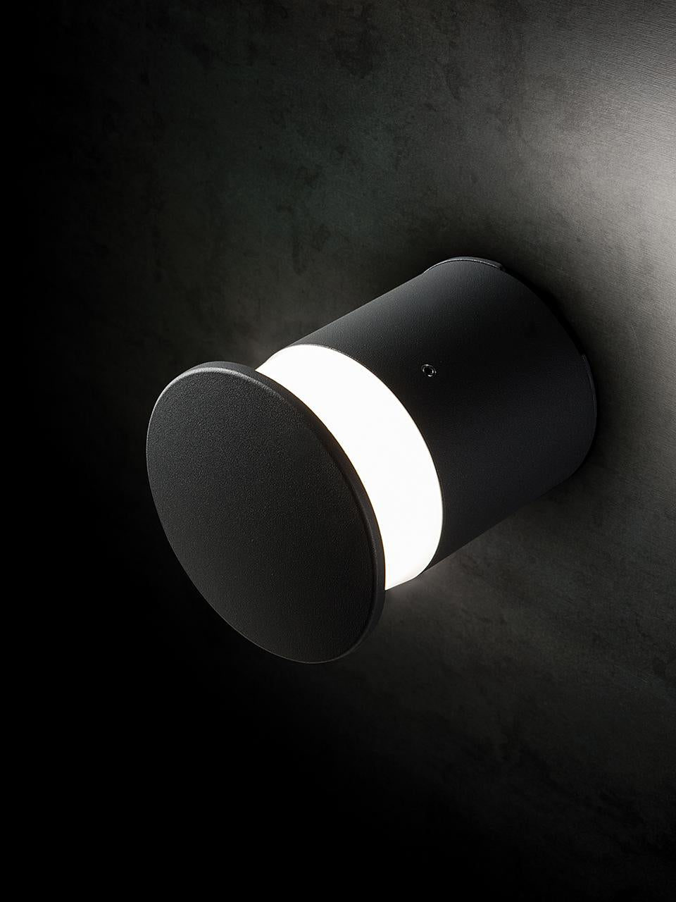 Palo in Alluminio Pressofuso con Diffusore Opalino - Illuminazione LED 9W - Luce Naturale - IP65 grafite