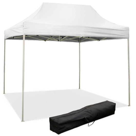 Gazebo richiudibile pieghevole 3 X 2 Bianco ricoperto in PVC impermeabile