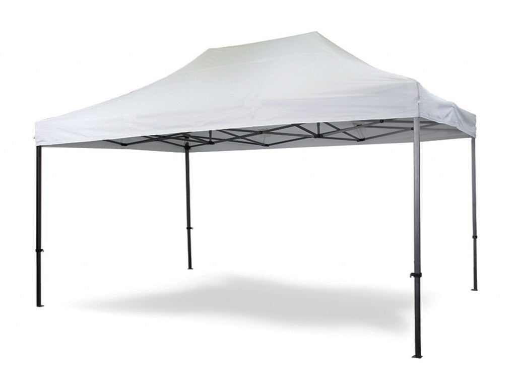 Gazebo richiudibile pieghevole 3 X 4,5 PVC Bianco impermeabile Market Plus