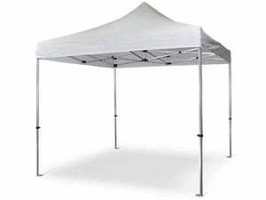 Gazebo richiudibile pieghevole in alluminio 3 X 3 PVC Bianco impermeabile PRO