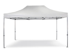 Gazebo richiudibile pieghevole in alluminio 3 X 4,5 PVC Bianco impermeabile PRO