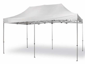 Gazebo richiudibile pieghevole in alluminio 3 X 6 PVC Bianco impermeabile PRO