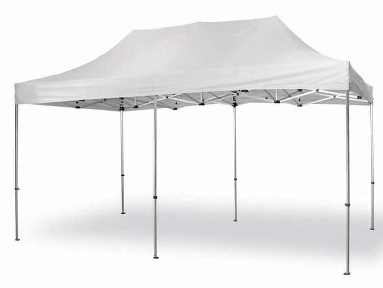 Gazebo richiudibile pieghevole in alluminio 3 X 6 PVC Bianco impermeabile PRO