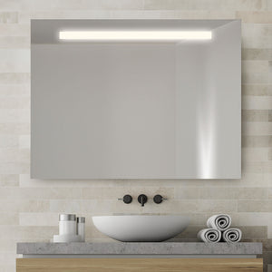 Specchio da bagno retroilluminato frontale AMBRA 70x80 Made in Italy