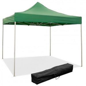 Gazebo richiudibile pieghevole 3 X 3 Verde ricoperto in PVC impermeabile