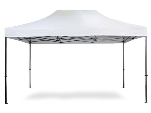 Gazebo richiudibile pieghevole 3 X 4,5 PVC Bianco impermeabile Market Plus