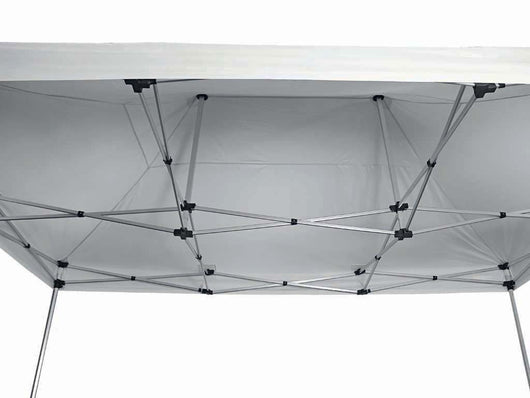 Gazebo richiudibile pieghevole in alluminio 3 X 3 PVC Bianco impermeabile PRO