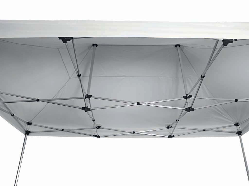 Gazebo richiudibile pieghevole in alluminio 3 X 6 PVC Bianco impermeabile PRO