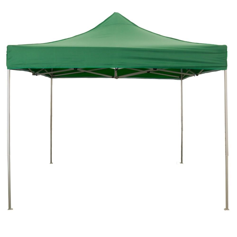 Telo laterale 3x2m verde impermeabile con porta avvolgibile per gazebo richiudibile 3x3mt