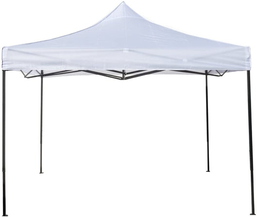 Gazebo richiudibile pieghevole 3 X 3 Bianco ricoperto in PVC impermeabile OPEN