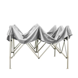 Gazebo richiudibile pieghevole 3 X 2 Bianco ricoperto in PVC impermeabile