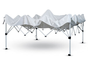 Gazebo richiudibile pieghevole 3 X 3 PVC Bianco impermeabile Easy