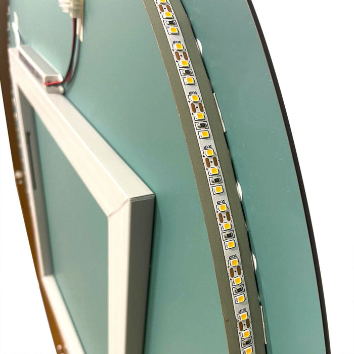 Specchio da bagno ovale retroilluminato reversibile OLIVIA LED 50x90 Made in Italy