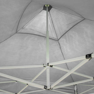 Gazebo richiudibile pieghevole 3 X 3 Bianco ricoperto in PVC impermeabile