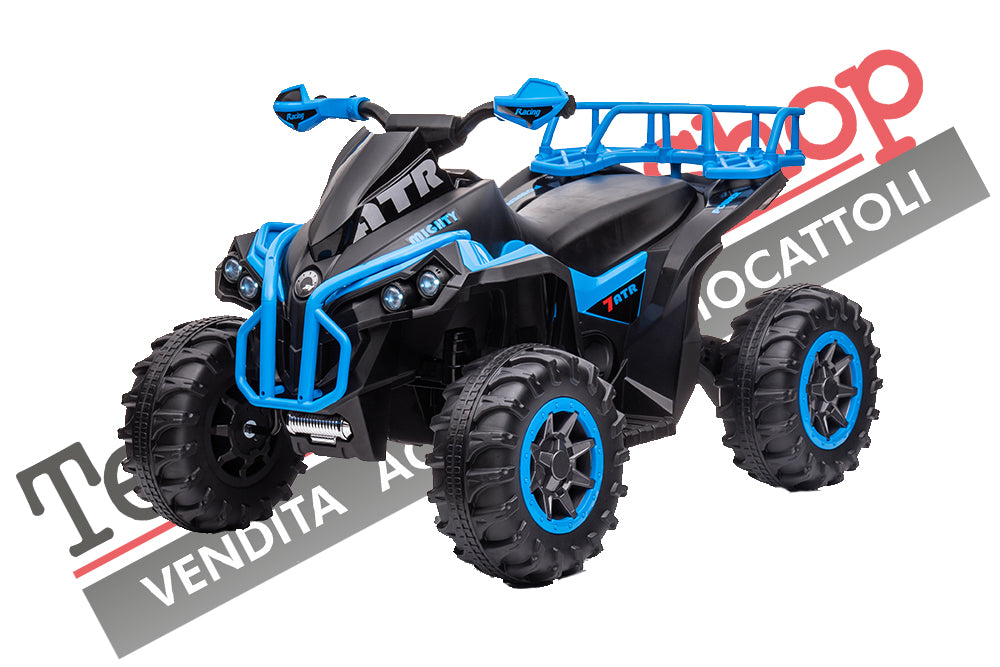 Quad Elettrico per Bambini ATV  1.0 12V  con Radiocomando colore Blu