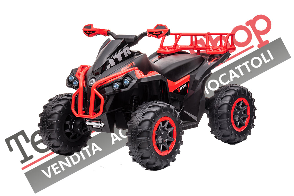 Quad Elettrico per Bambini ATV  1.0 12V  con Radiocomando colore Rosso