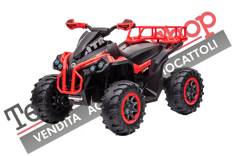 Quad Elettrico per Bambini ATV  1.0 12V  con Radiocomando colore Rosso