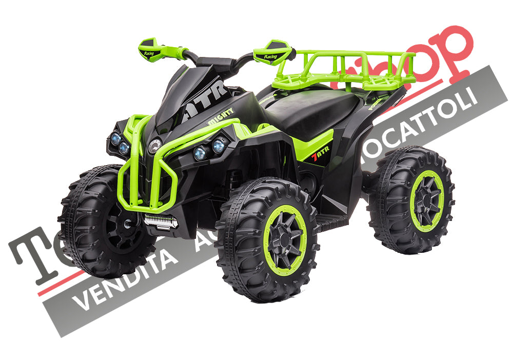 Quad Elettrico per Bambini ATV  1.0 12V  con Radiocomando colore Verde