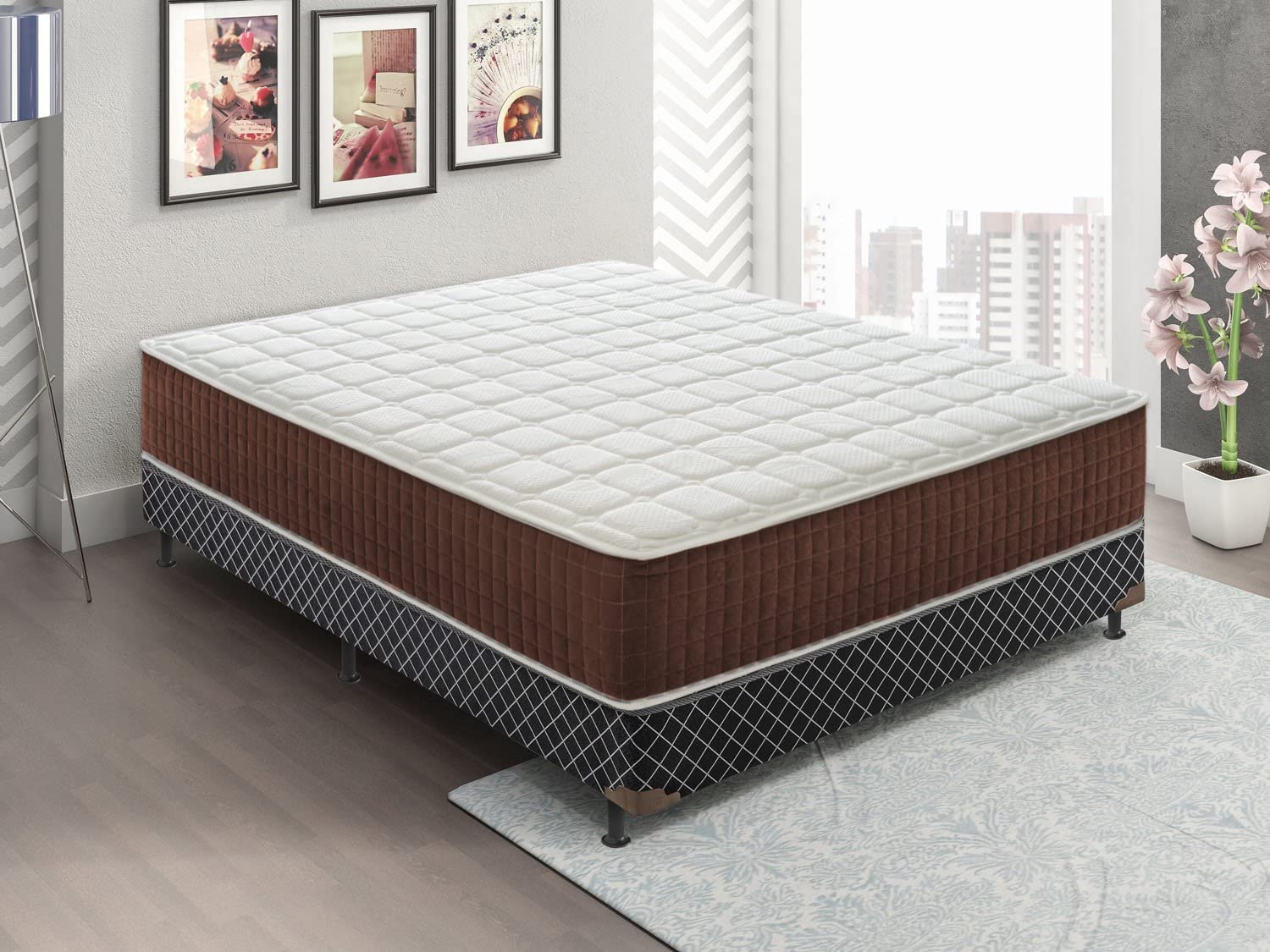 Materasso Singolo 90x200 in memory foam - Alto 28 cm - 5 cm memory foam - mod Imperial - Ortopedico   