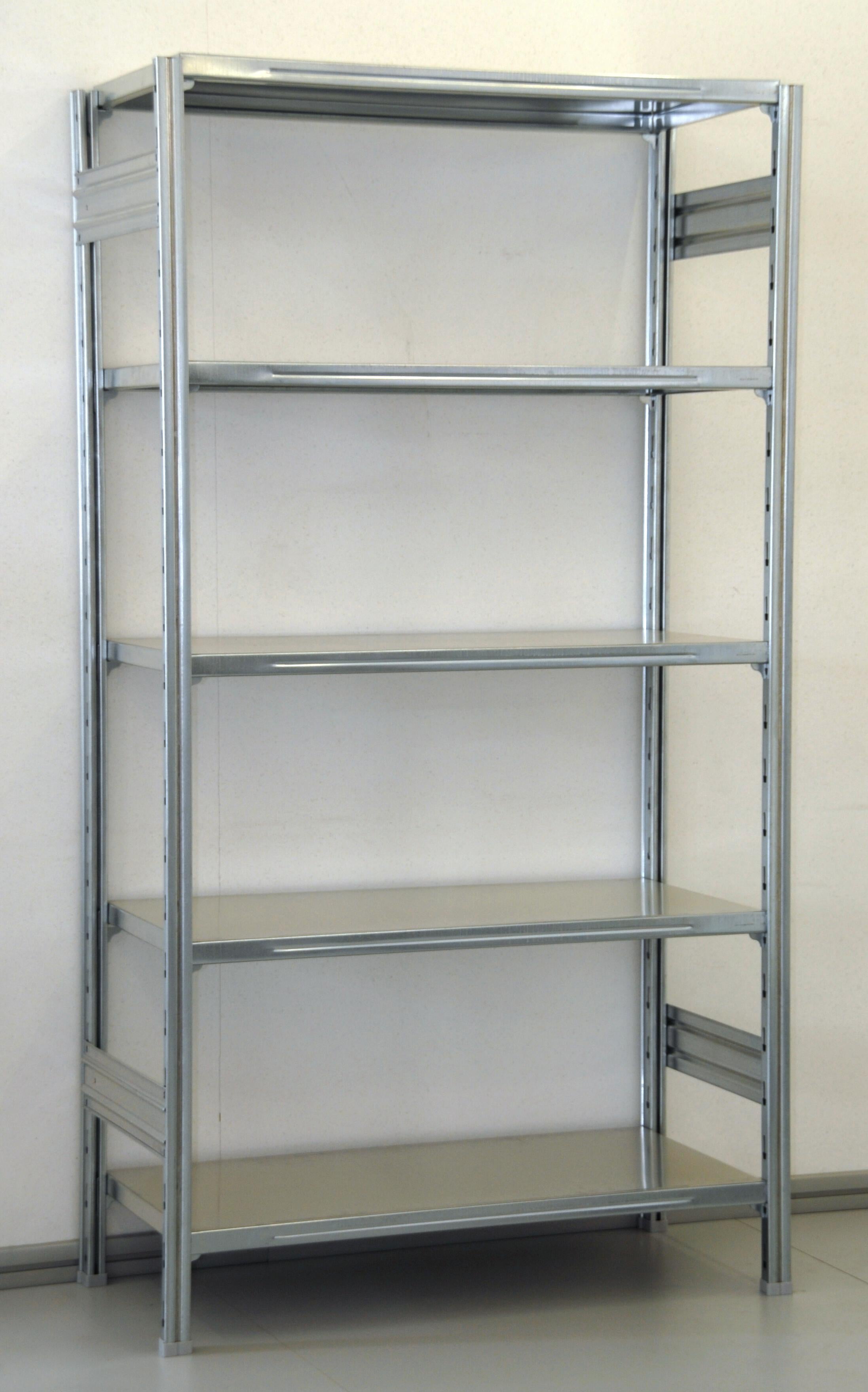 SCAFFALATURA in ferro da magazzino Zincata cm. 91x40x150h