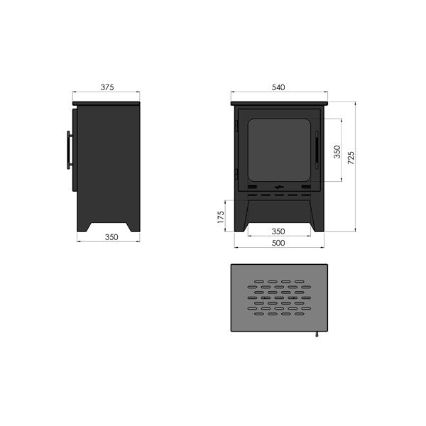 INCOZA 1 - Biocamino da pavimento freestanding