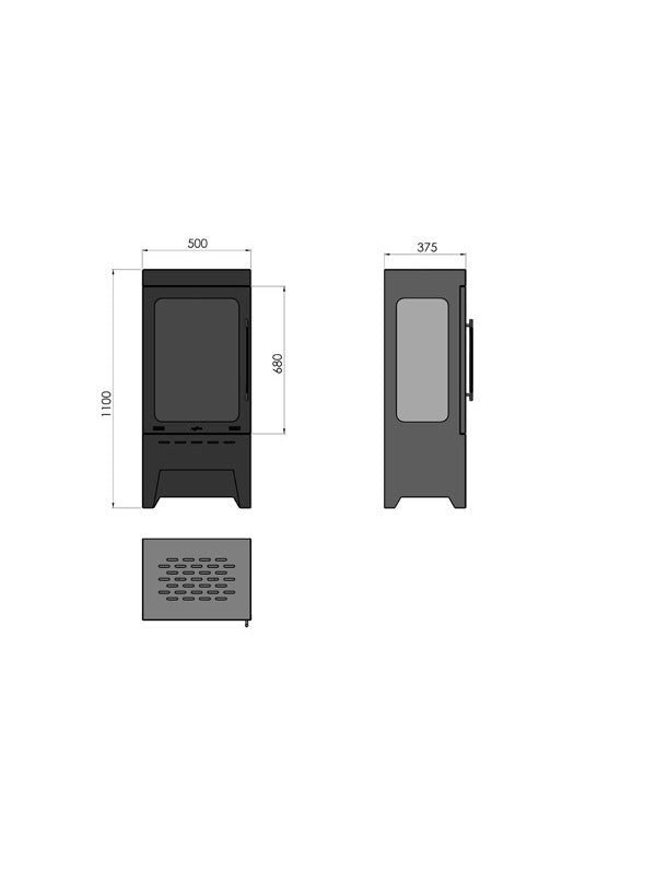 INCOZA 3 - Biocamino da pavimento freestanding