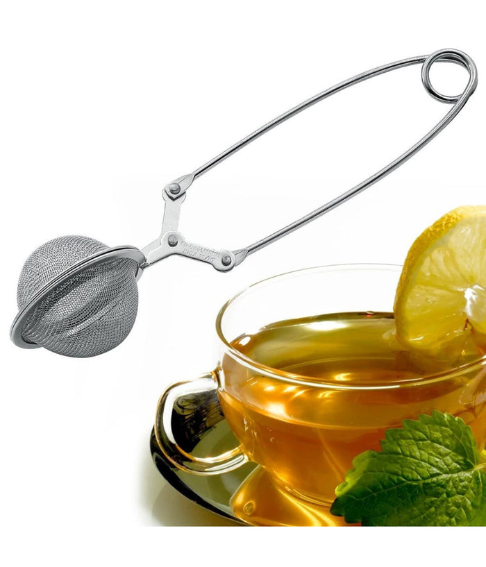 Infusore Per Te' The Tisana A Sfera Con Pinza Professionale In Acciaio Tisaniera         