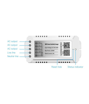 Interruttore 3ch Rf 433 Mhz Wifi Smart Switch 3 Modalità  Di Lavoro Gang Domotica         