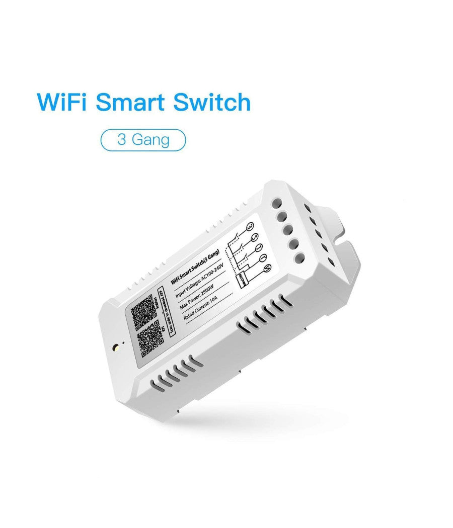 Interruttore 3ch Rf 433 Mhz Wifi Smart Switch 3 Modalità  Di Lavoro Gang Domotica         