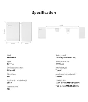 Interruttore Motore Per Tende Zigbee Automazione Domotica Smart Sonoff Zbcurtain         