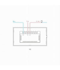 Interruttore Sonoff Smart 1 Canale Controller Wireless Placca Touch Domotica T3us1c         