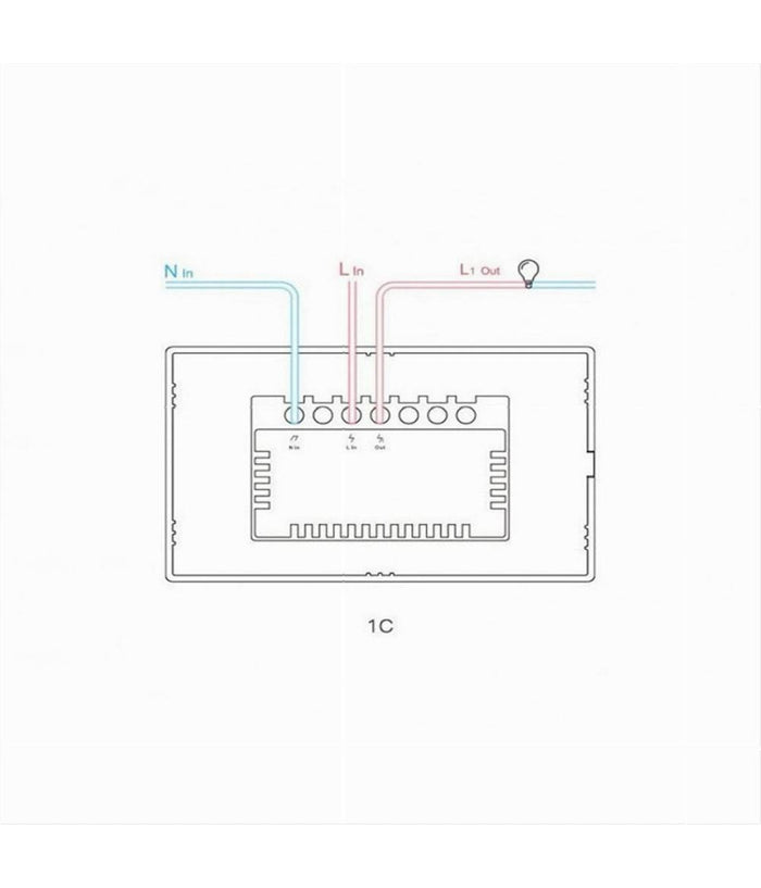 Interruttore Sonoff Smart 1 Canale Controller Wireless Placca Touch Domotica T3us1c         