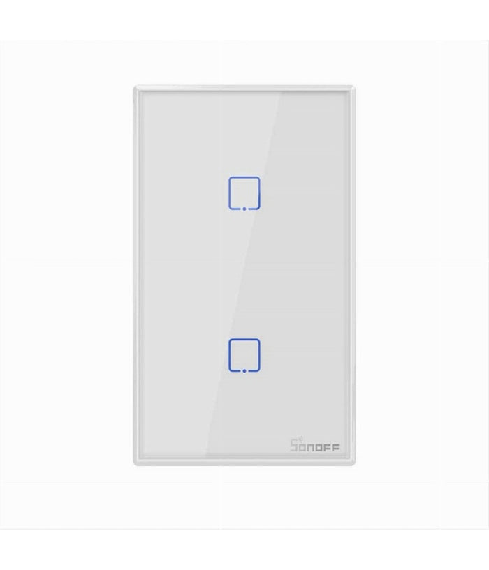 Interruttore Sonoff Smart 2 Canale Controller Wifi Placca Touch Domotica T2us2c         