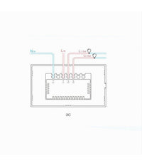 Interruttore Sonoff Smart 2 Canale Controller Wifi Placca Touch Domotica T2us2c         