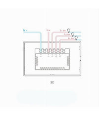 Interruttore Sonoff Smart 3 Canale Controller Wireless Placca Touch Domotica T3us3c         