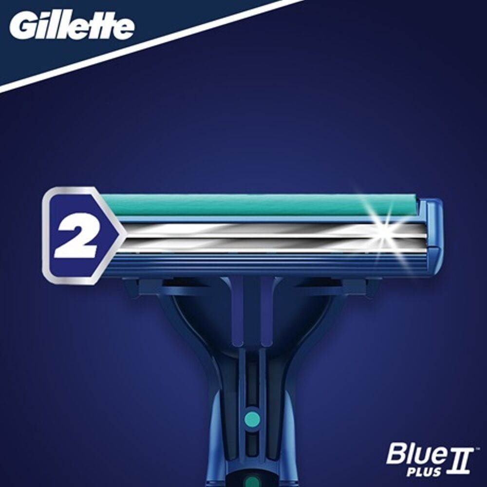 Gillette blue ii plus slalom rasoi usa e getta confezione da 4 rasoi