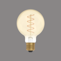 Lampadina led vintage con finitura oro