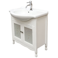 Mobile bagno lavabo shabby per piccoli spazi - 85 cm