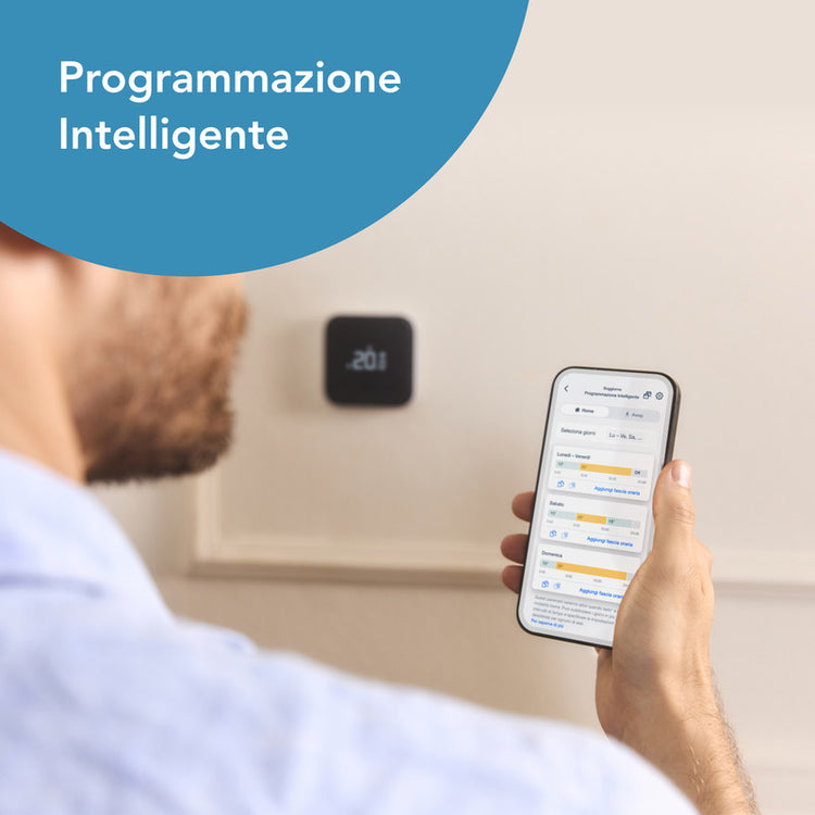 Tado Termostato Intelligente Cablato X aggiuntivo, Controllo della temperatura, Wi-fi, Matter, Assistenti vocali google e alexa 