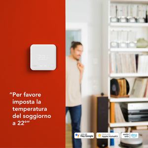  TADO° termostato kit di base V3+ Termostato Intelligente Wireless Compatibile con Alexa e Google Assistant Bianco 