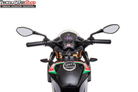 Moto Elettrica per Bambini Aprilia Racing Tuono 12V Ruote in EVA-Tricolore Italy