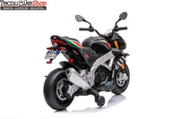 Moto Elettrica per Bambini Aprilia Racing Tuono 12V Ruote in EVA-Tricolore Italy